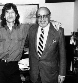 Ahmet Ertegun and Mick Jagger