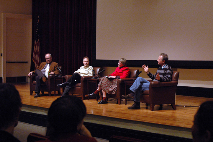 Moderator Henry Walker with panelists Kevin Endres, Cindy Marsh and Michael Niblett. (Photo by John Cate)