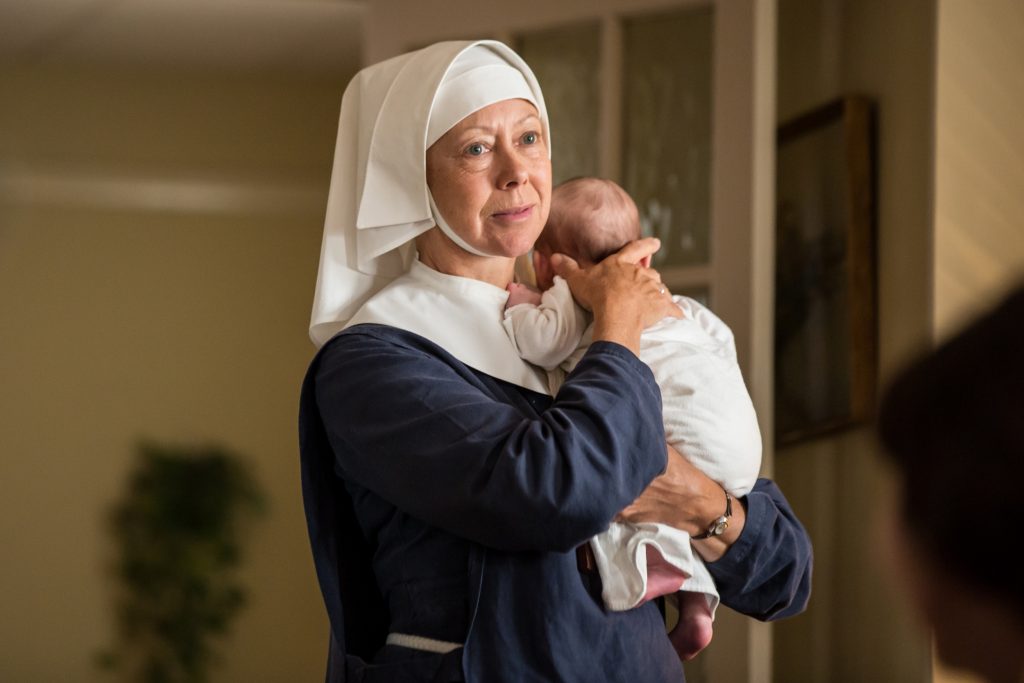 Sister Julienne (Jenny Agutter). Credit: Courtesy of Neal Street Productions 2015